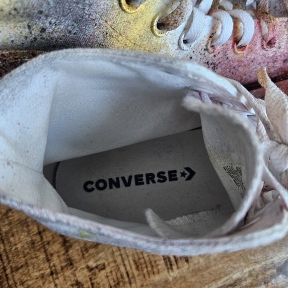 Unisex CONVERSE Chuck Taylor ALL STAR HIGH TOP Fire/Multicolor 1U646F M9 W11 - Picture 11 of 11